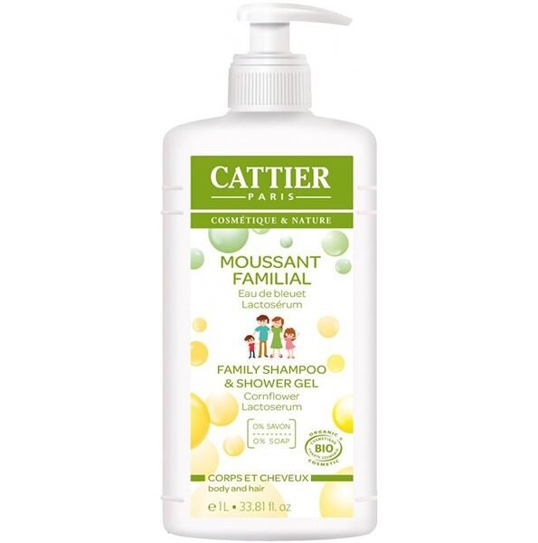 Cattier Moussant familial Sans savon Pamplemousse 1L