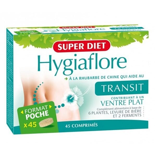 Super Diet Hygiaflore Transit Ventre Plat Pocket - 45 Comprimés