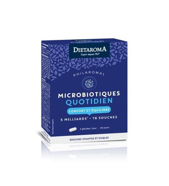 3460340400316.jpg Dietaroma Microbiotique Quotidien 60gelules – Image 1