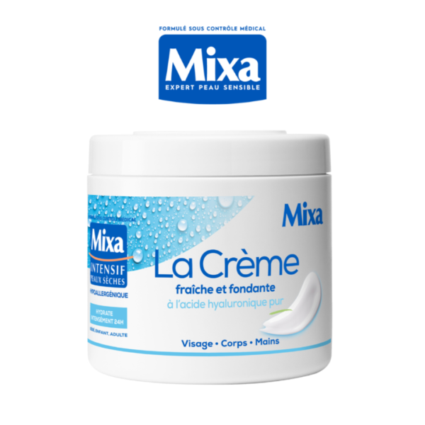 MIXA Crème Fraîche et Fondante à l'Acide Hyaluronique Pur 400ml