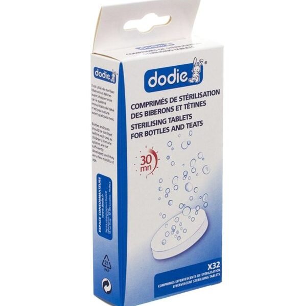 Dodie - Comprimés de stérilisation biberons & tétines (x32)