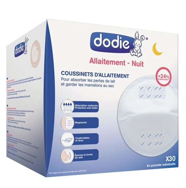 Dodie - Coussinets d’allaitement nuit (x30)