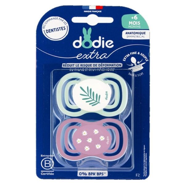 Dodie Sucette +6mois Duo Extra Fine Rose F2 2365