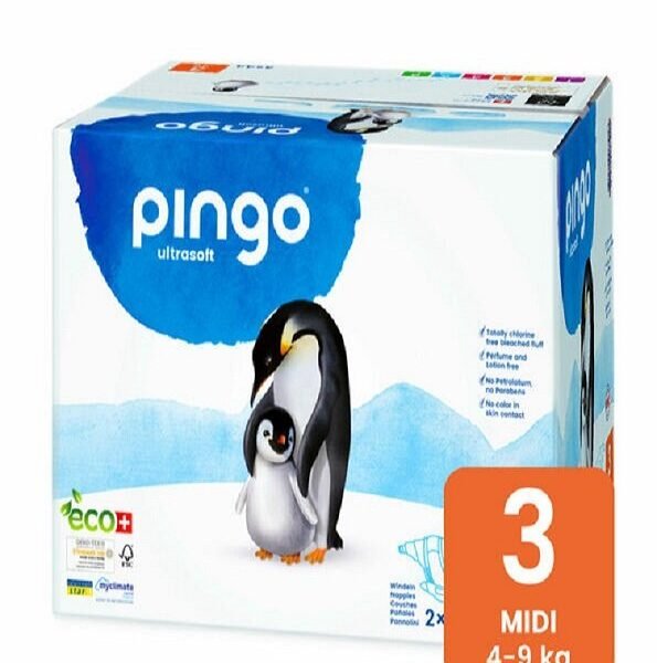 Pingo Midi Taille3 – 4-9KG –  2 Sachets de 44 Couches