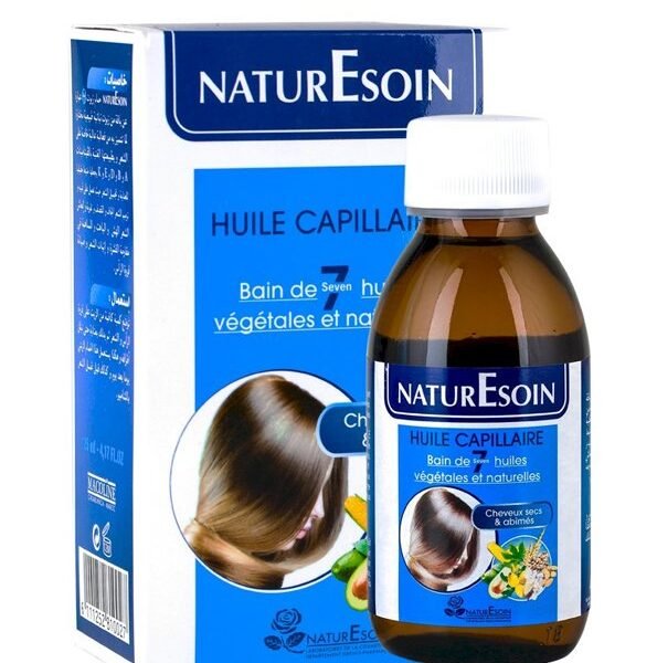 NaturEsoin Huile Capillaire 7 Bain d'Huiles Végétales - 125 ml