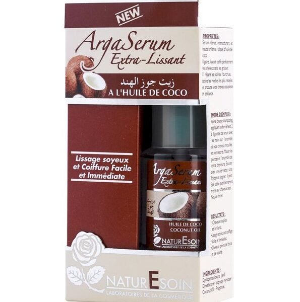NaturEsoin ArgaSerum à l'Huile de Coco - 50 ml