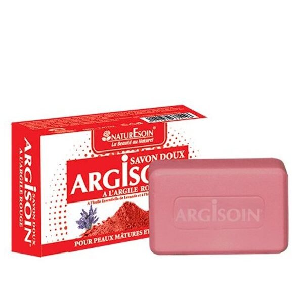 NaturEsoin Argisoin Savon à l'Argile Rouge- 125 G