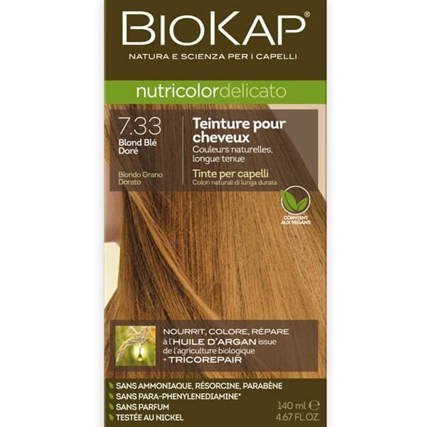 Biokap - Nutricolor Delicato 7.33 Blond Blé Doré