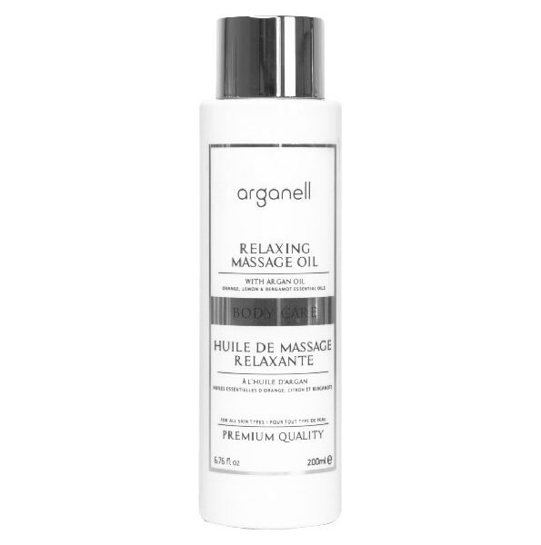 Arganell Huile De Massage Relaxant Orange citron Et Bergamot 200ml