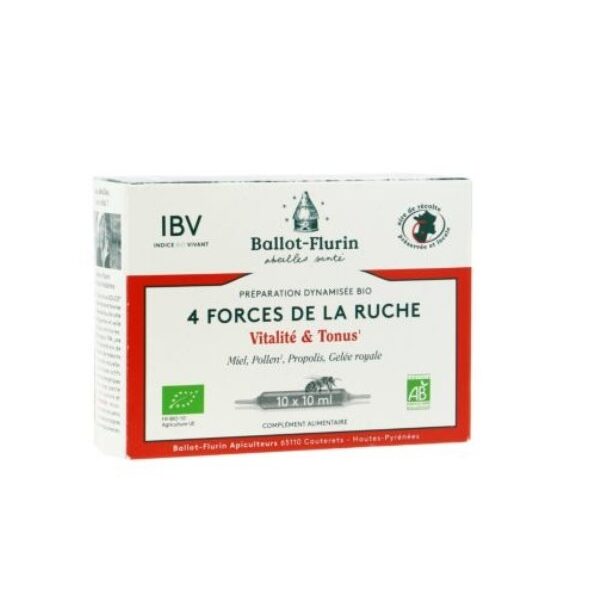 BALLOT FLURIN PREPARATION DYNAMISEE 4 FORCES RUCHES 10 x 10ML