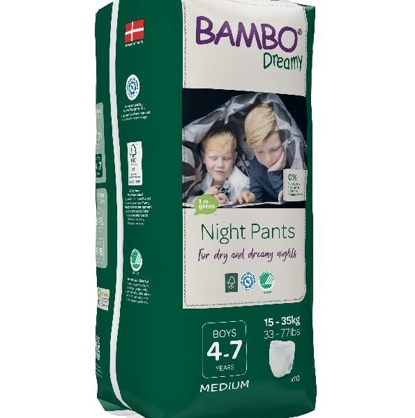 Bambo Dreamy Pants Night Boys 4-7 years 15-35kg/10un