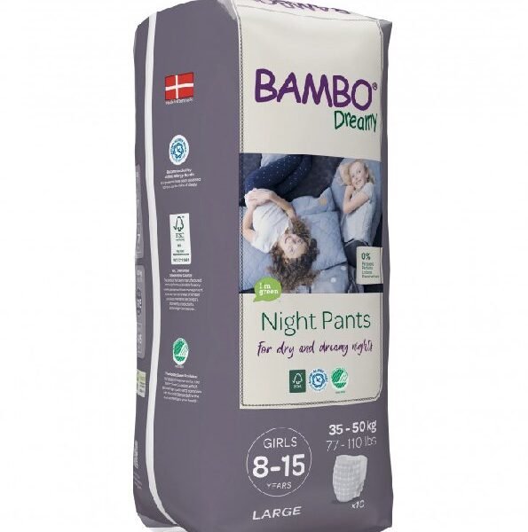 Bambo Dreamy Pants Night Girl 8-15 years 35-50kg/10un