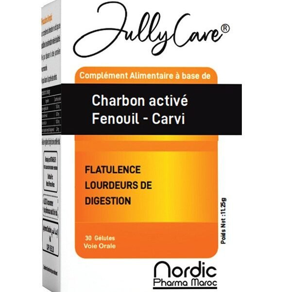 JULLYCARE Charbon Actif 30 Gélules