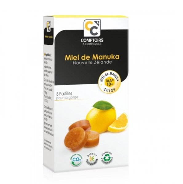 COMPTOIRS ET COMPAGNIES PASTILLE MANUKA CITRON 22G