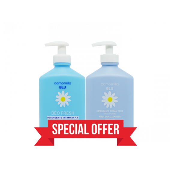 Camomilla Blu Deo Fresh Nettoyant Intime + Gel Lavant Premier Peau