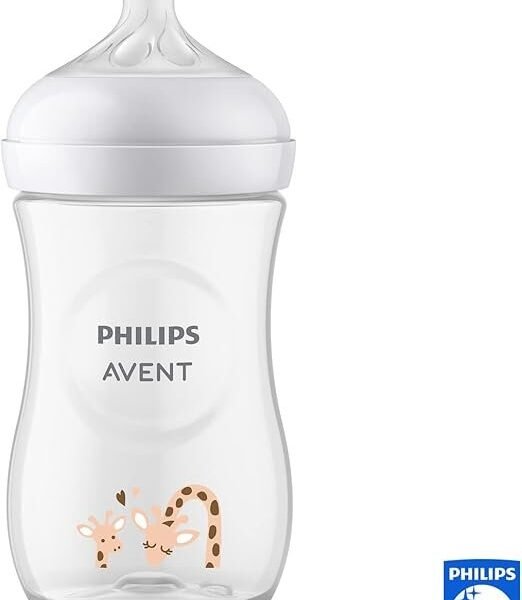 AVENT BIBERON NATURAL 3.0 TEAT 1M+ 260ML DECO GIRAFFE SCY903/66