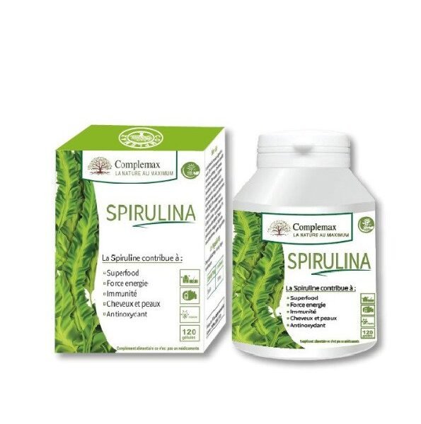Complemax Spiruline + Vitamine C 400mg 120 gelules