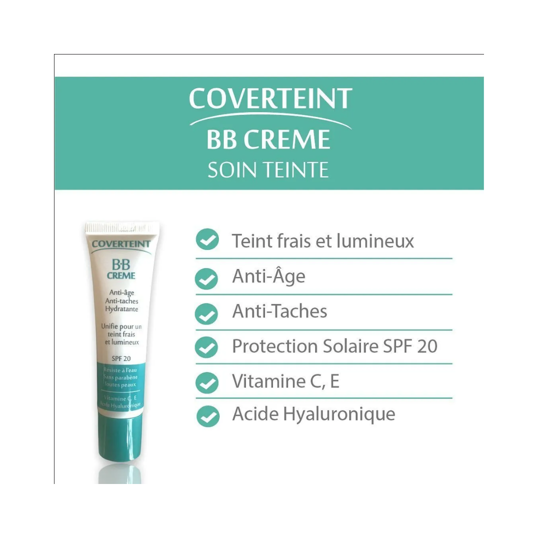 Coverteint-BB-creme-claire-spf20-30ml.png Coverteint BB Creme Claire Spf20 30ml – Image 1