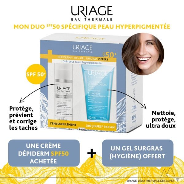 Uriage Depiderm Spf50 + Gel Surgras 50ml OFFERT