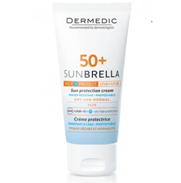 Dermedic Sunbrella Creme Spf50+ Peau seches et Normales 50ml