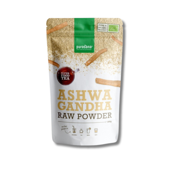 Poudre d'Ashwaganda bio - 100 gr - Purasana