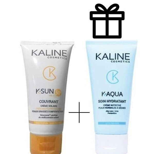 Kaline Ecran Couvrant 50+ k-aqua Soin Hydratant pack