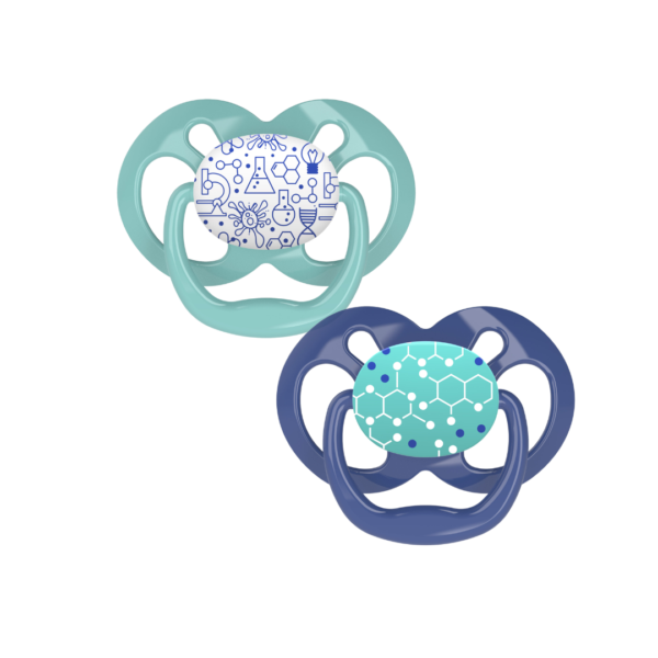 Dr Brown's 2 Sucette Advantage Chimie Bleu 6-18m