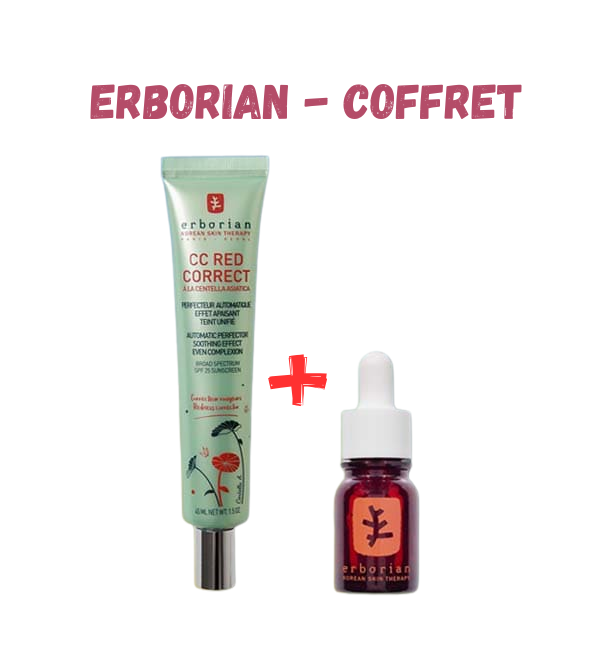 ERBORIAN-Coffret-CC-Red-correct-45mlSkin-Therapy-10ml.png ERBORIAN - Coffret CC Red Correct 45ml + Skin Therapy 10ml – Image 1