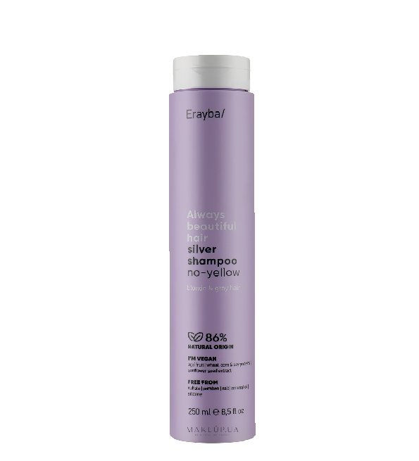 Erayba-Abh-Silver-Shampoo-no-yellow-250ml-1.jpg Erayba Abh Silver Shampooing No Yellow 250ml – Image 1