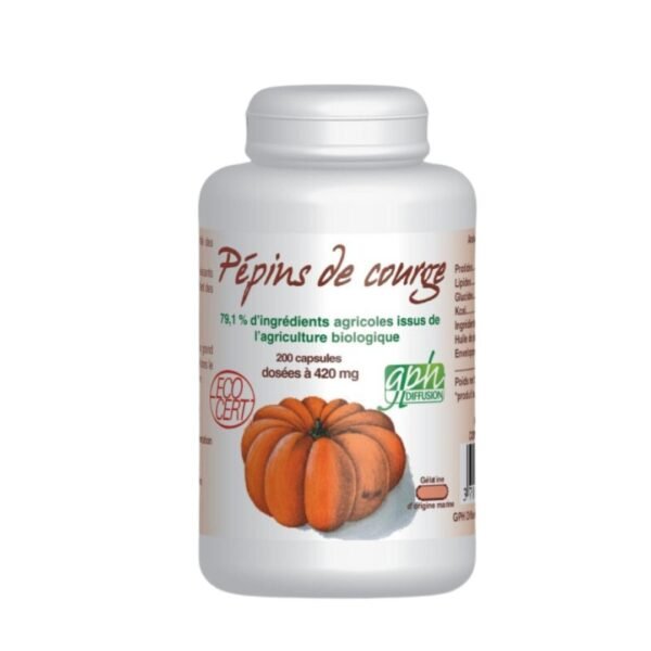 GPH Pepins de Courge 200 Capsules