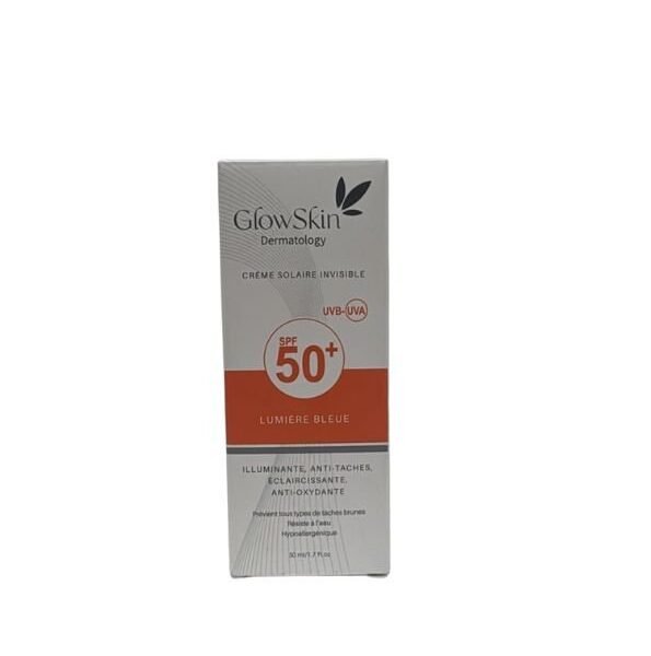 GlowSkin Dermatology – Crème Solaire Invisible SPF 50+ UVB UVA 40ml