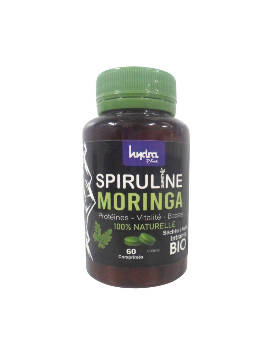 Hydra-plus-spiruline-moringa-60-cps.png Hydra Plus Spiruline Moringa 60 Comprimes – Image 1