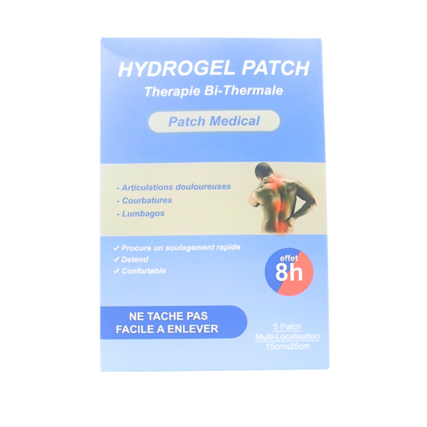 Hydrogel Patch Medical Grand modele 15cm X 25cm 1 unite