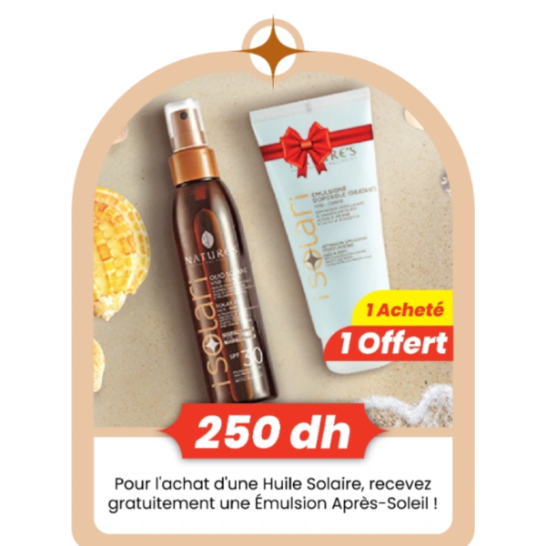 Isolari Huile de Solaire 150ml + Emulsion Solaire 200ml Pack