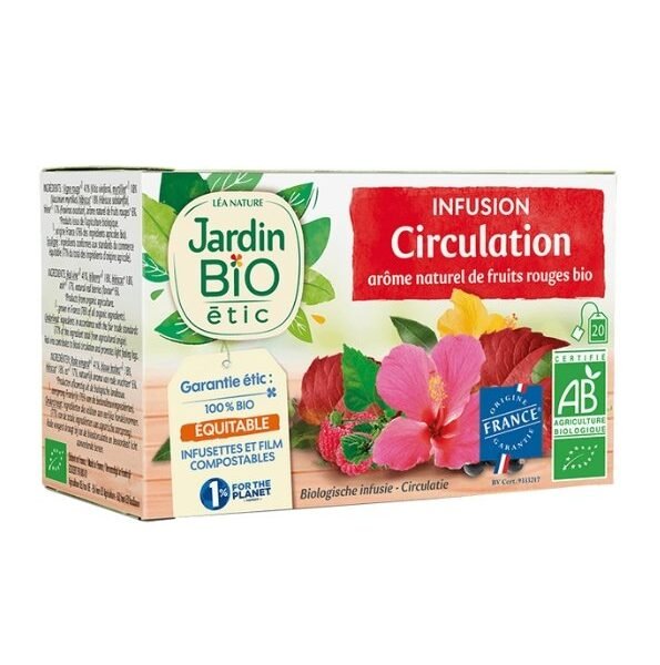 JARDIN BIO INFUSION CIRCULATION SANGUINE 20 SACHET