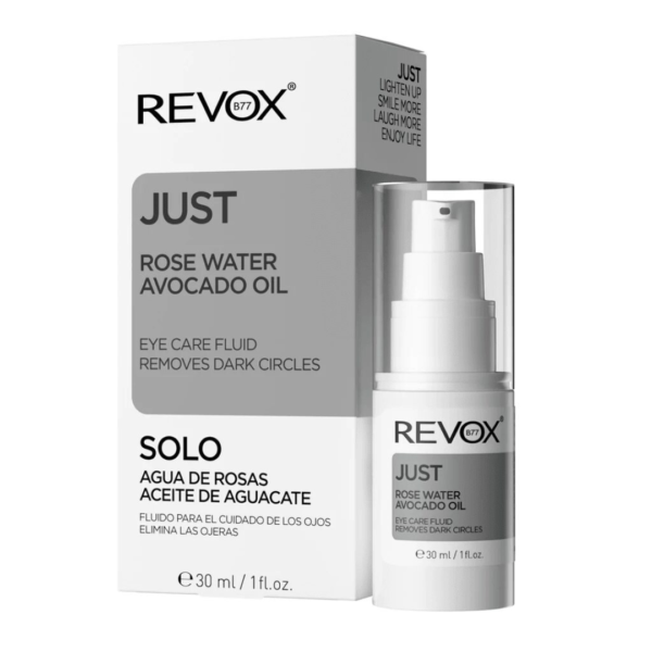 REVOX JUST Fluide Contour des Yeux à L’huile D’avocat et à L’eau de Rose