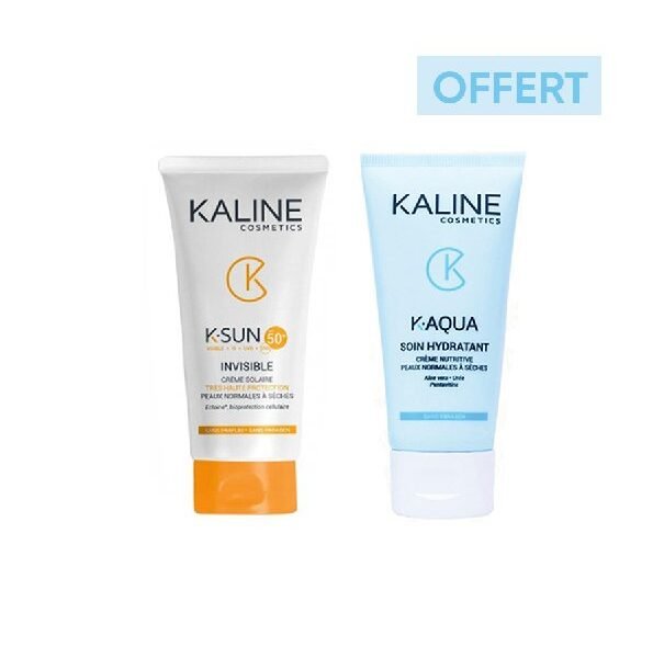 Kaline Ecran Invisible 50ml + k.aqua soin hydratant pack