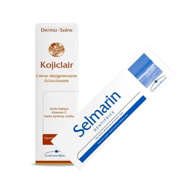 Kojiclair Creme Depigmentante 30ml + Selmarine 80g Pack