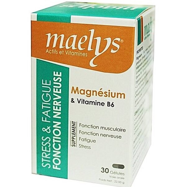 Maelys Magnésium & Vitamine B6 - 30 Gélules