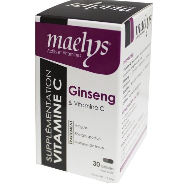 Maelys Ginseng et Vitamine C - 30 Gélules