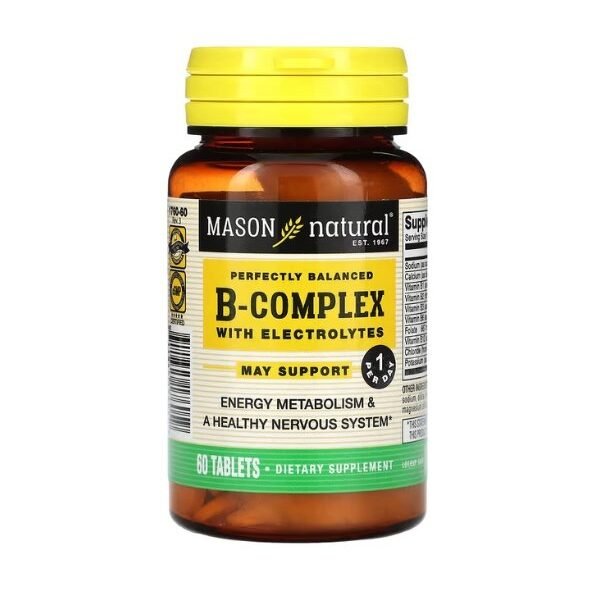 Mason Natural B-Complex With Electrolytes 60 tablets