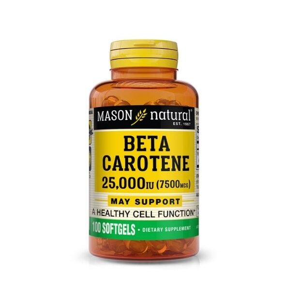 Mason Natural Beta Carotene 100 Softgels