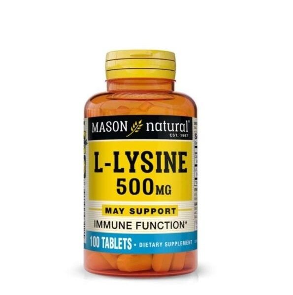 Mason Natural L-lysine 500mg 100 Tablets