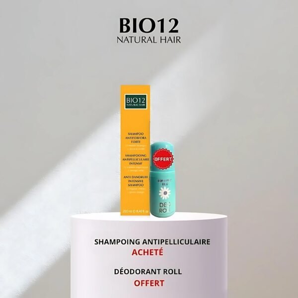 M&d Bio12 Shampoing Antipelliculaire 250ml + Camomilla Blu Deo Roll PACK