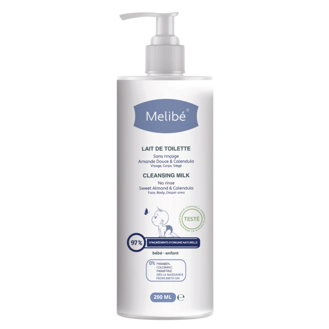 Melibe-bb-lait-de-toilette-200ml-1.png Melibé Bebe Lait de Toilette 200ml – Image 1