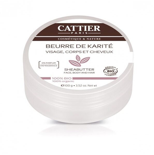 Cattier Beurre de karite Nature 100g