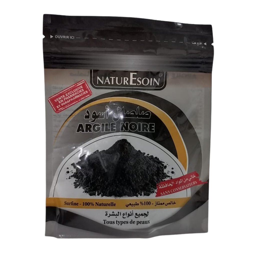 Nature-soin-argile-noir-sachet-100G-1.jpg Nature Soin Argile Noir Sachet 100G – Image 1