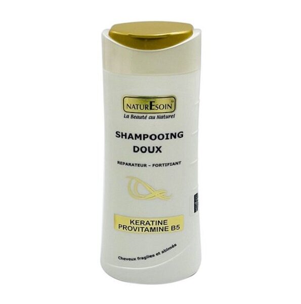 NATURE SOIN Shampooing Doux Réparateur-Fortifiant à La Kératine et à La Provitamine B5