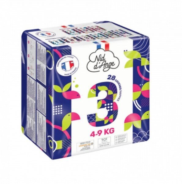 Nid D'ange Couche Taille 3 4/9kg 28 Pieces