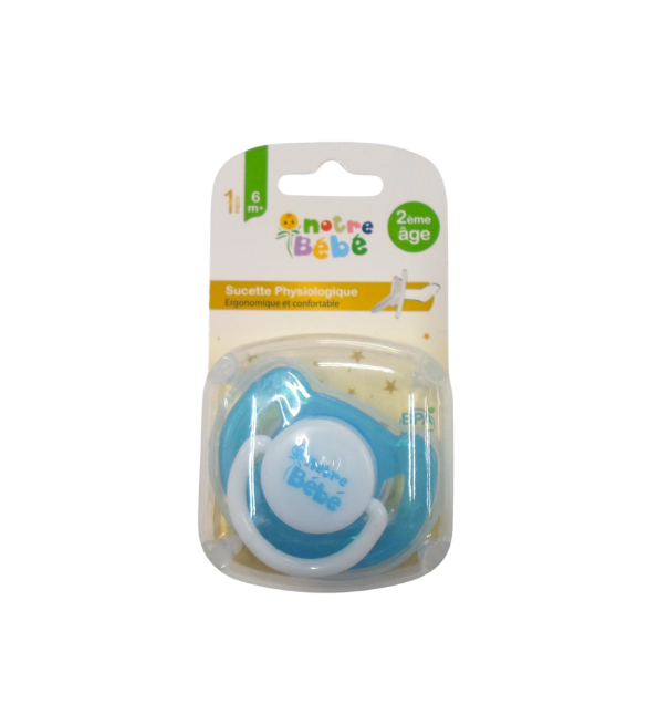 Notre-bebe-suc-physiologique-2eme-Age-6m.png Notre Bebe Sucette Physiologique 2eme Age +6mois – Image 1